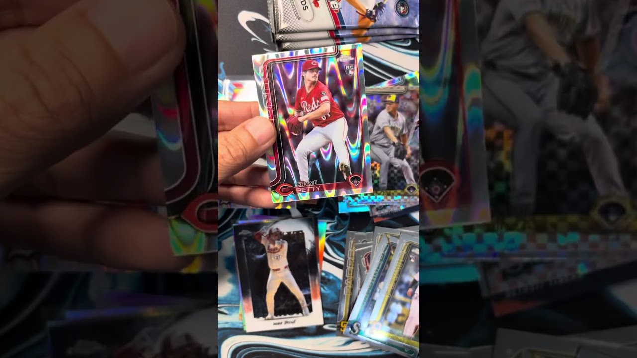 Baseball is so good! Gold RCAuto/50! 2025 Topps Chrome Update MegaBox. #cardcollector #baseballcards