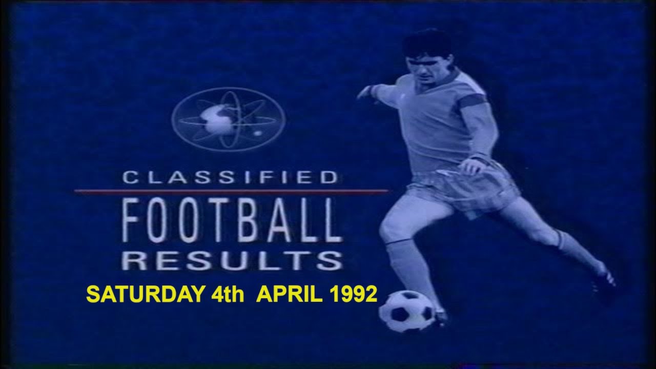 FINAL SCORE 4/4/1992
