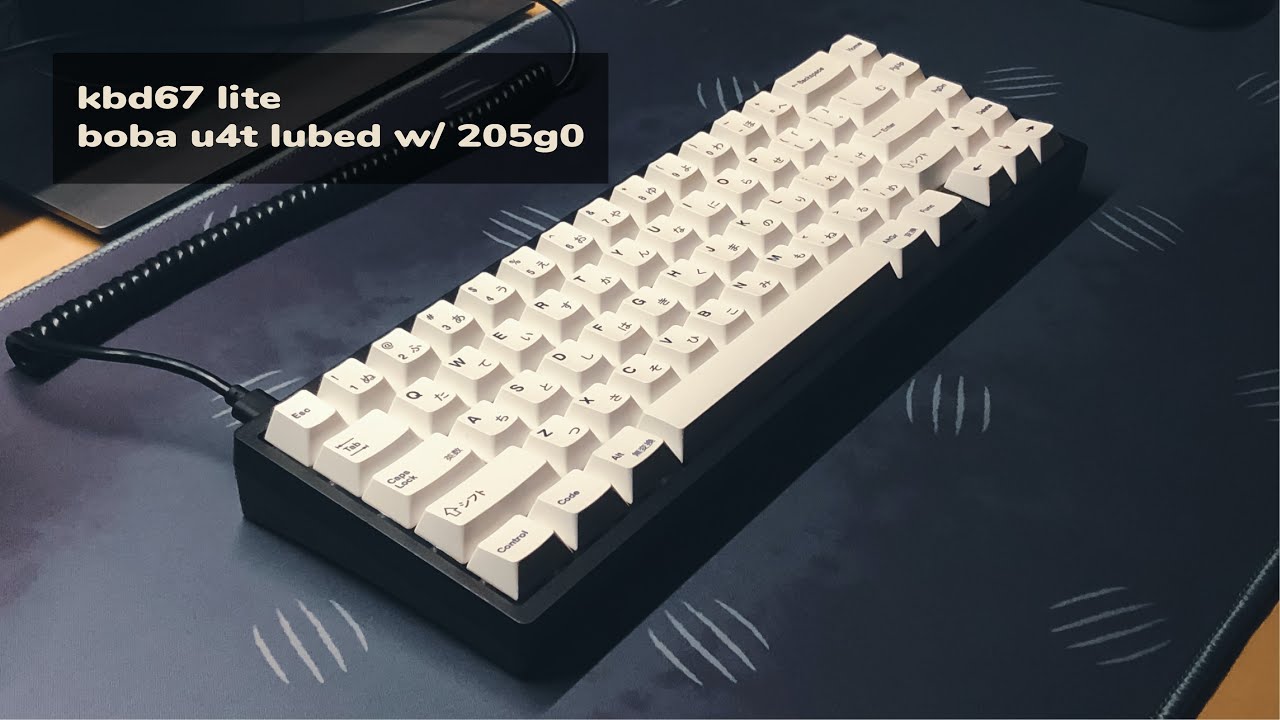 kbd67 lite + boba u4t (lubed with 205g0) | thocc or clacc