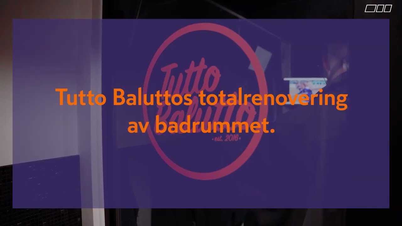 Tutto Baluttos totalrenoverar badrummet med K-Rauta
