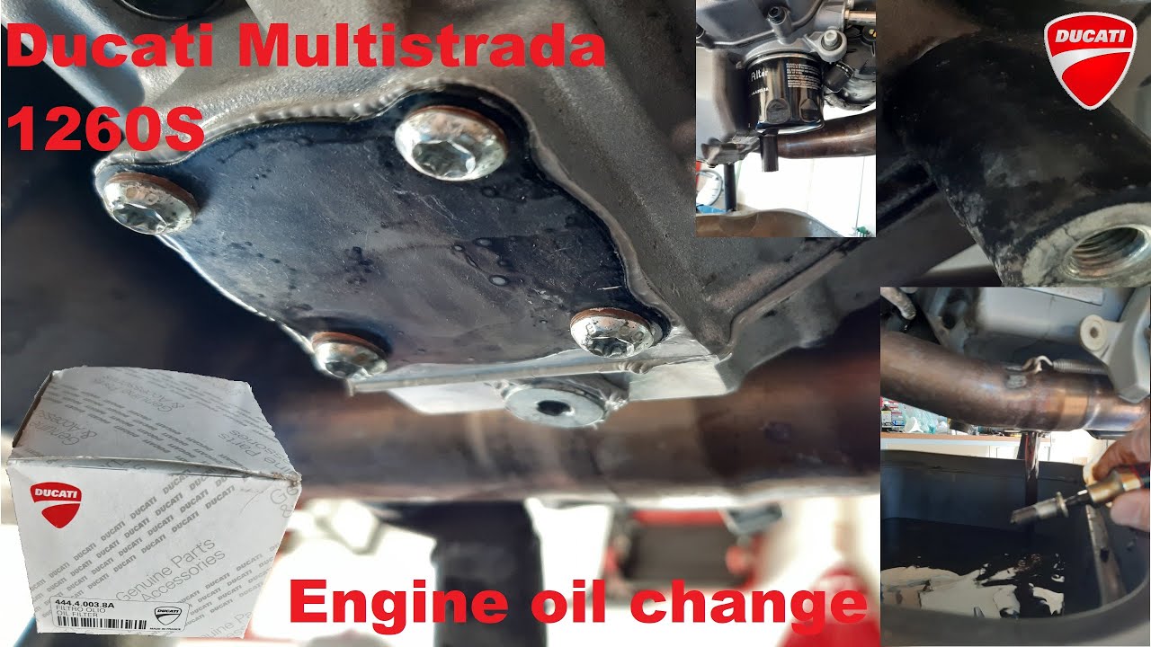 Ducati Multistrada 1260S engine oil change
