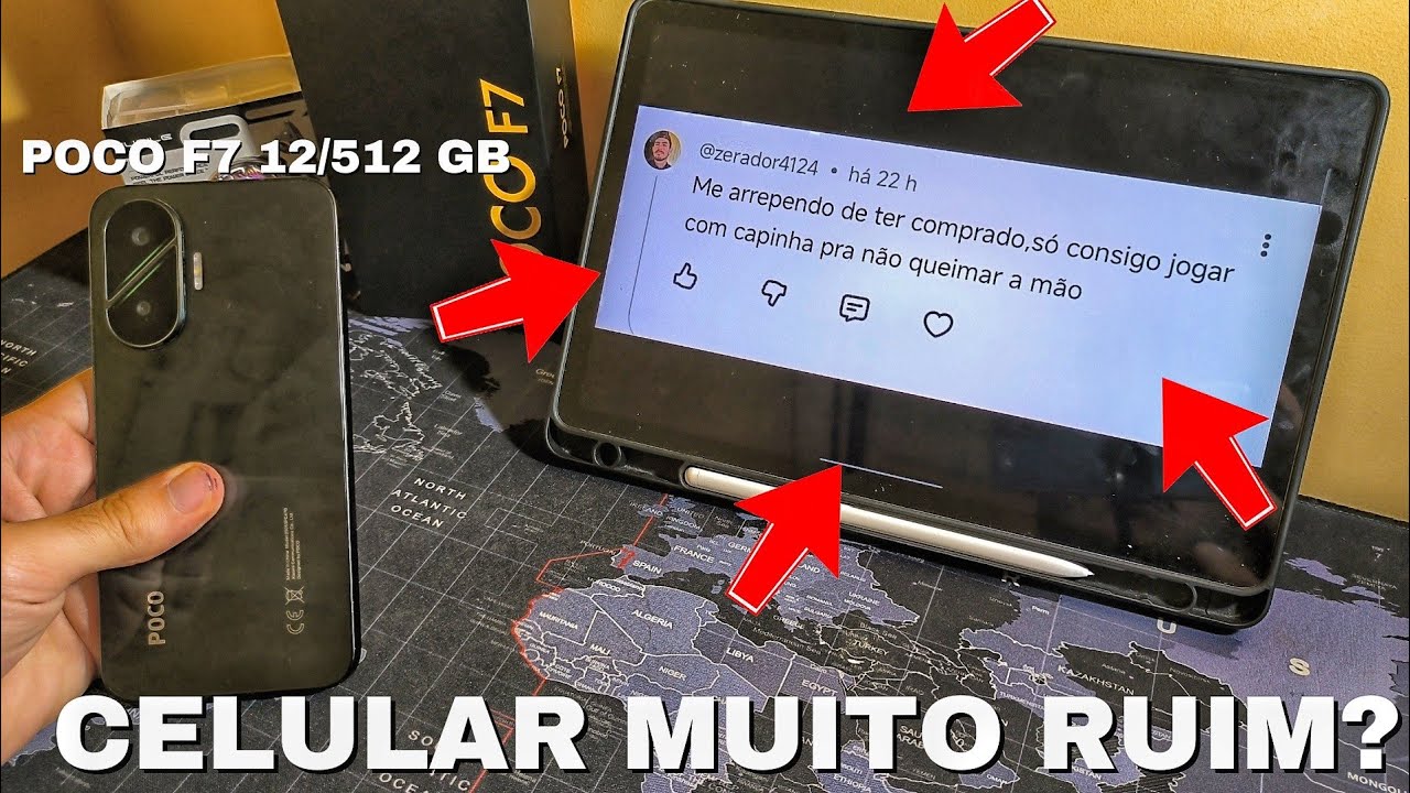 O POCO F7 É UMA BOMBA QUENTE LIXOSA!? (Respondendo comentários dos inscritos kkkkk)