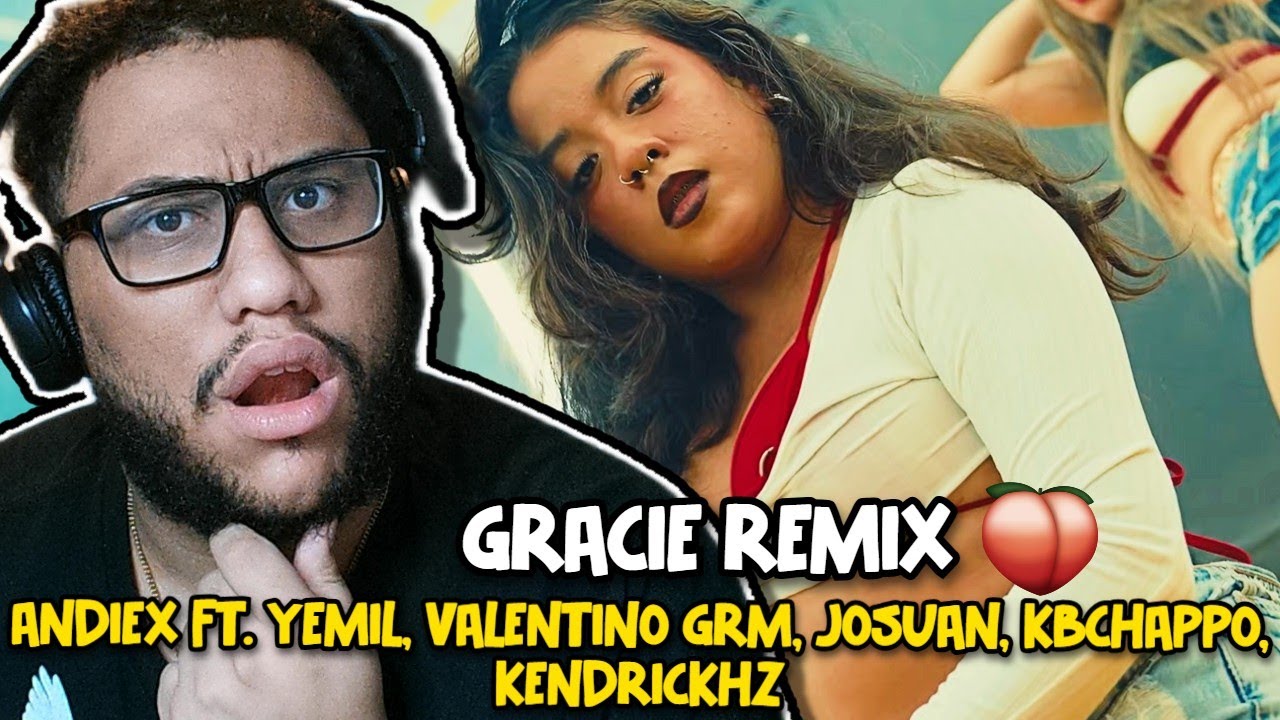 Reaction To GRACIE REMIX - (Visualizer) Andiex Ft. Yemil, Valentino GRM, Joshua, Kbchappo, Kendri...