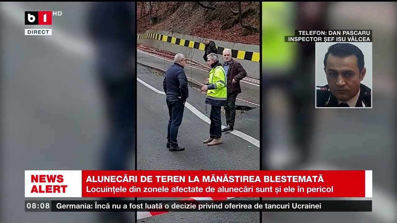 ALUNECĂRI DE TEREN LA MĂNSTIREA BLESTEMATĂ_Știri B1_21 ian 2023
