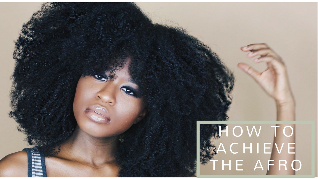 ACHIEVE THE PERFECT/HUGE AFRO ON (TYPE 4A,4B,4C) BOTH WET AND DRY NATURAL HAIR