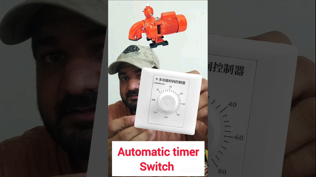 Manual timer switch for water pump