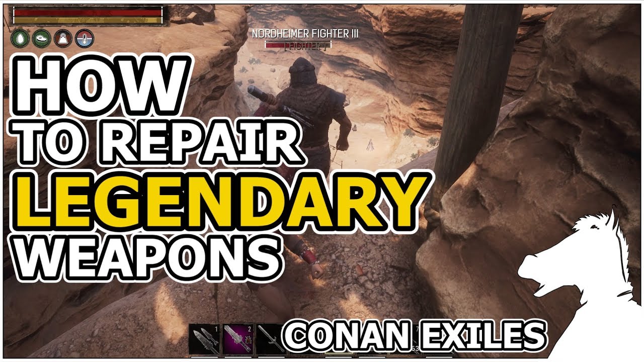 HOW TO Repair Legendary Weapons OR Where to get Legendary Weapon Repair Kit | CONAN EXILES