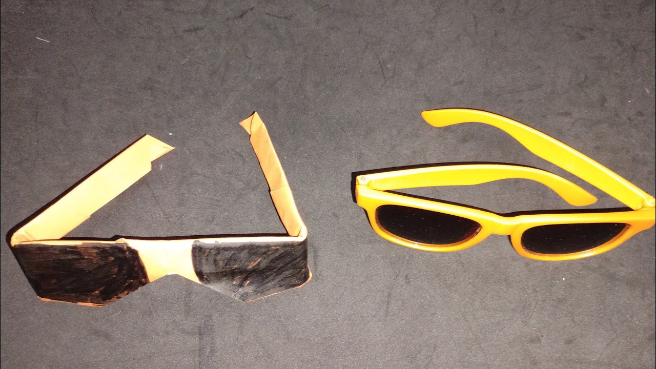 How To Make Paper Sunglasses Without Glue || Paper Folding Crafts || Paper Craft Without Glue