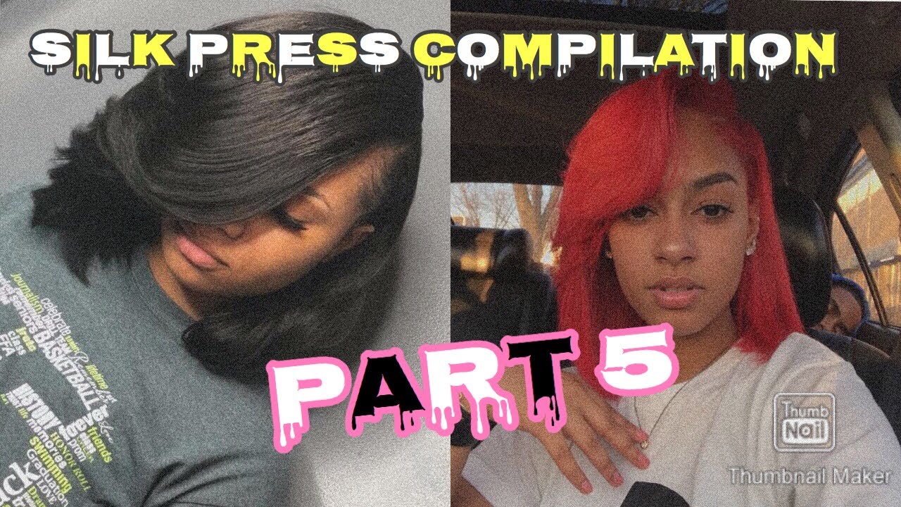 SILK PRESS COMPILATION PART 5 🌈😍😍😍😍