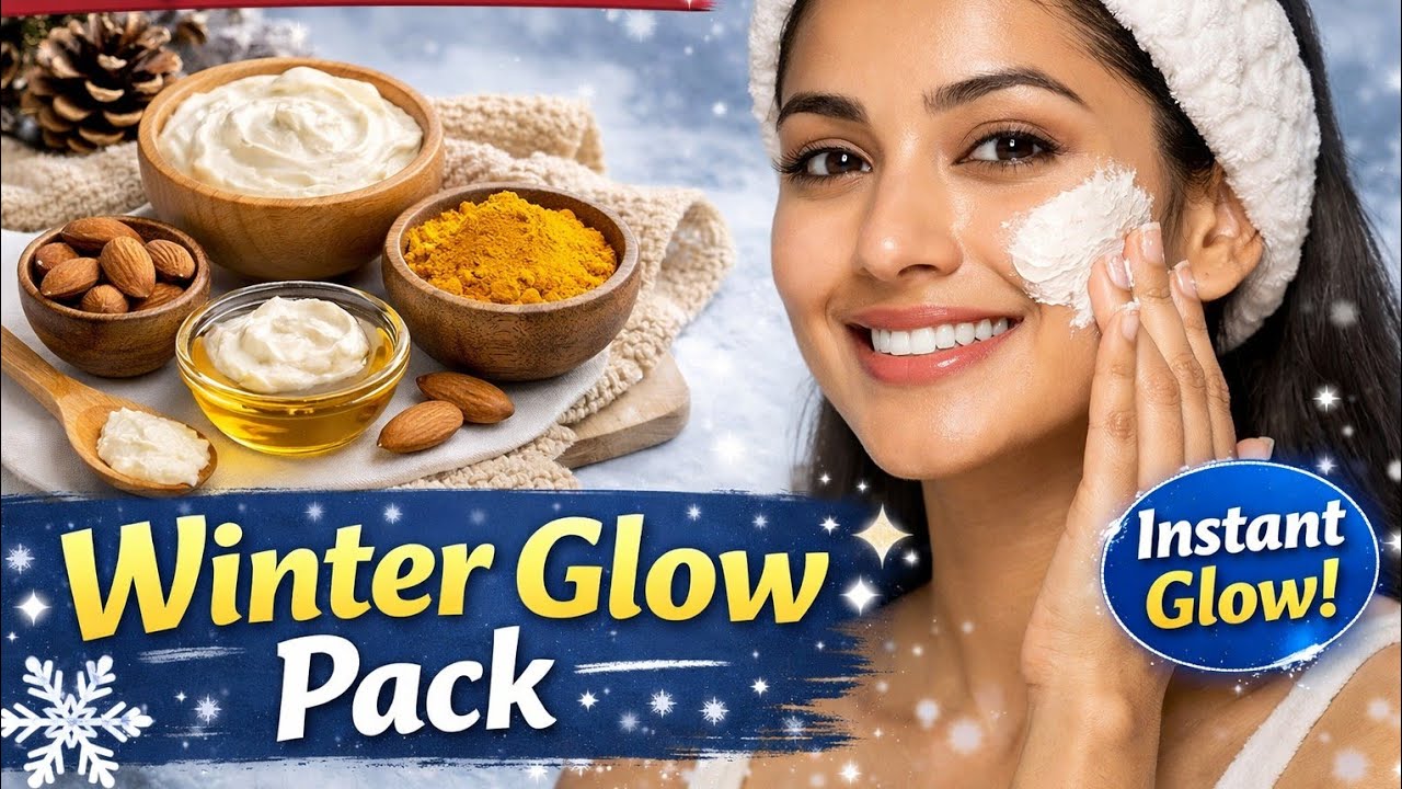 Winter Face Pack for Glowing Skin at Home | Dry Skin Care in Winter