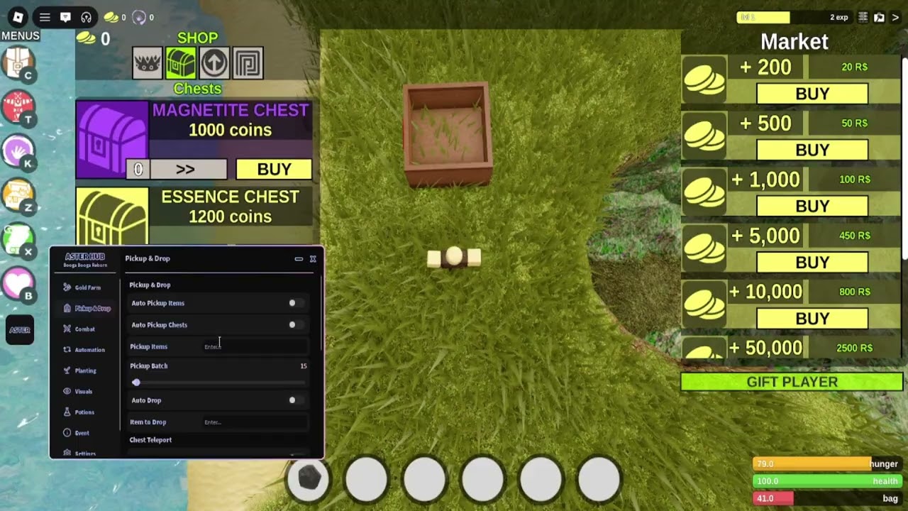 Booga Booga Script 2026 - AsterHub Queen Ant/Exp Farm (Auto Farm & More)