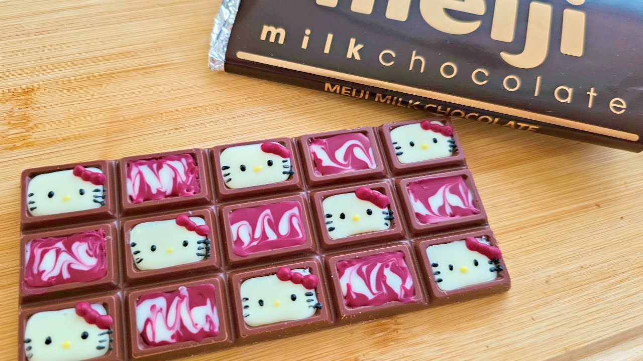 【バレンタイン】材料はチョコだけ！簡単板チョコデコレーション/オーブン不使用