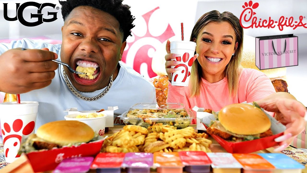 Nicole's Birthday🎁 Presents Chick Fa La Mukbang🍔🐔🍟