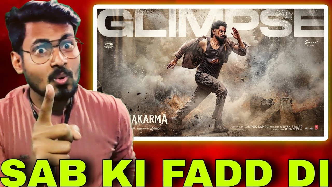 Vrushakarma Glimpse REACTION |Naga Chaitanya |Karthik Dandu | Sparsh Shrivastava | Sukumar