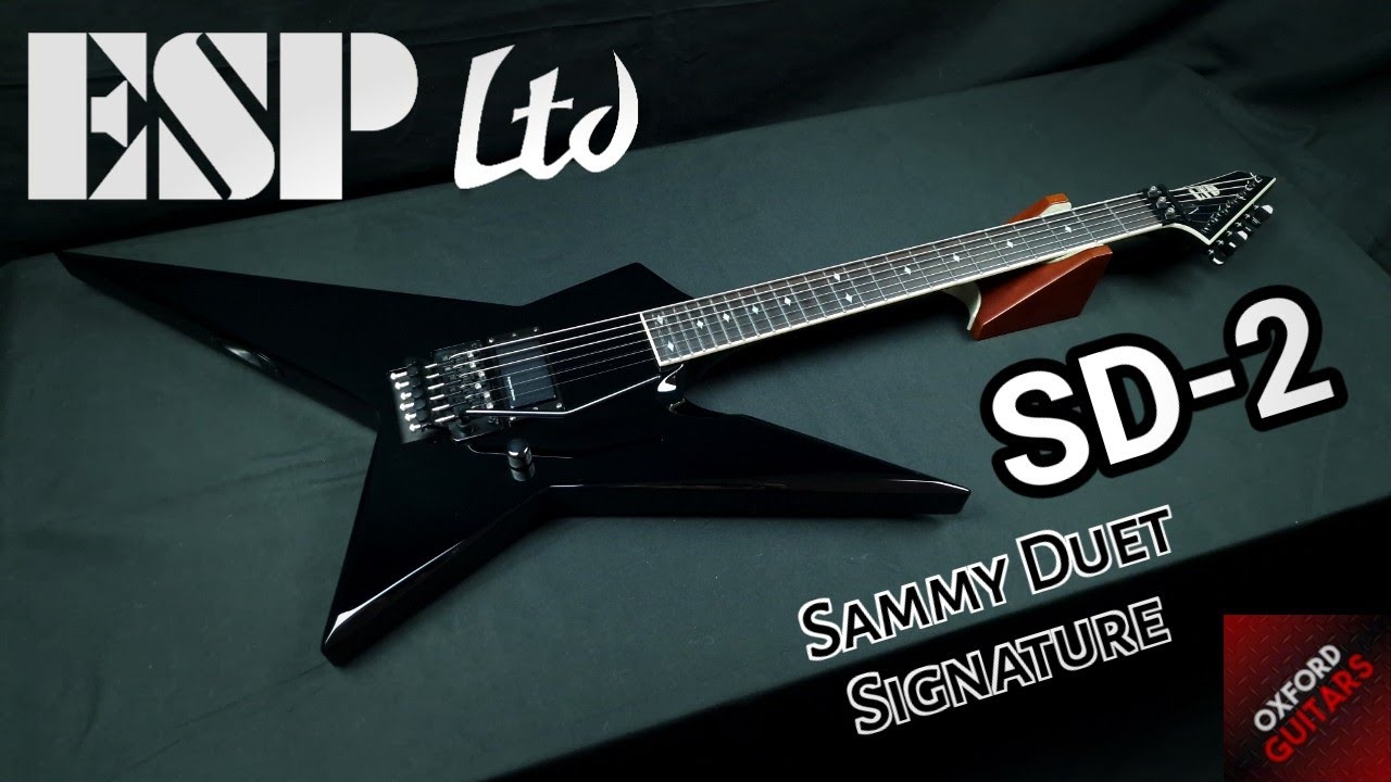 ESP LTD SD-2 Sammy Duet Signature Goatwhore 4K guitar close up video