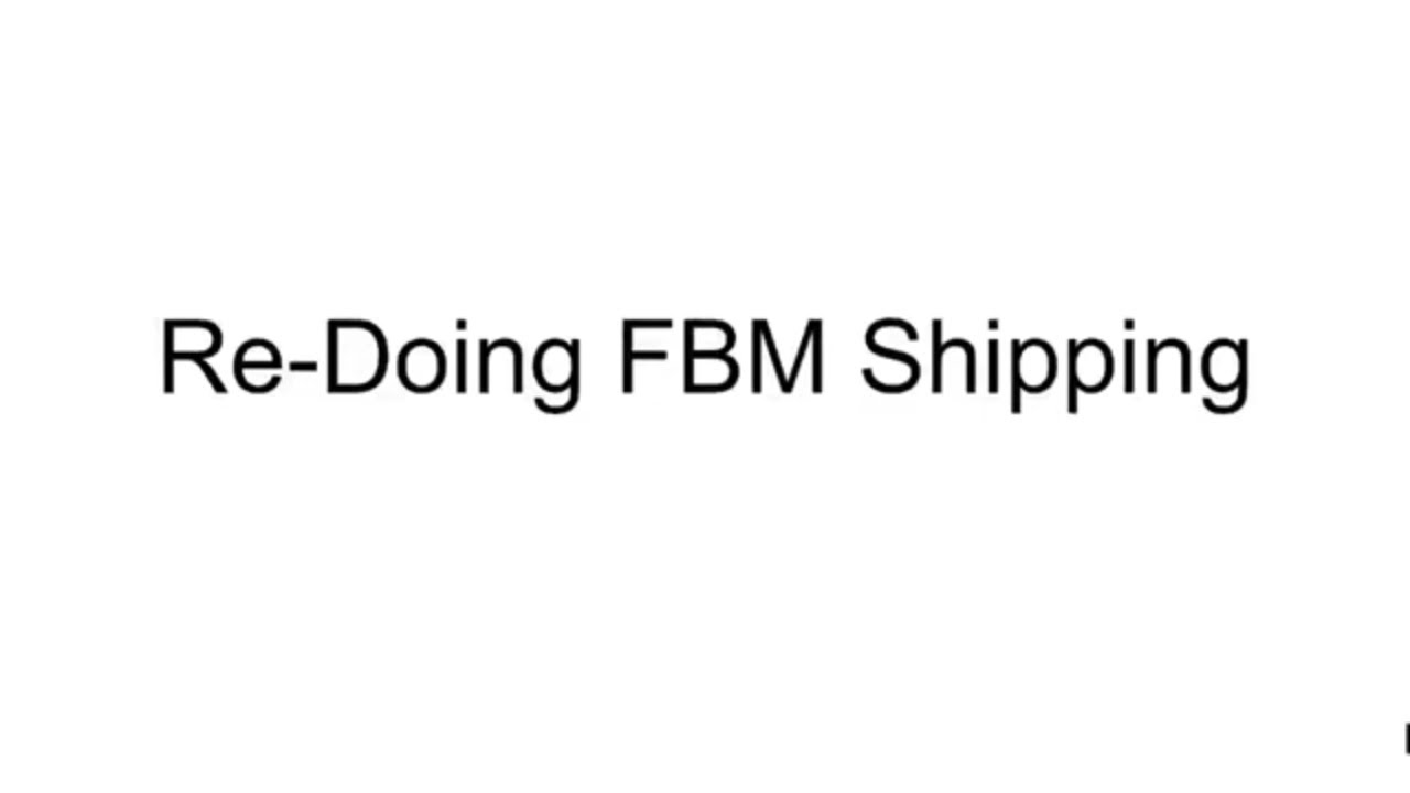 Amazon FBM How to Cancel and Redoing a Shipping Label