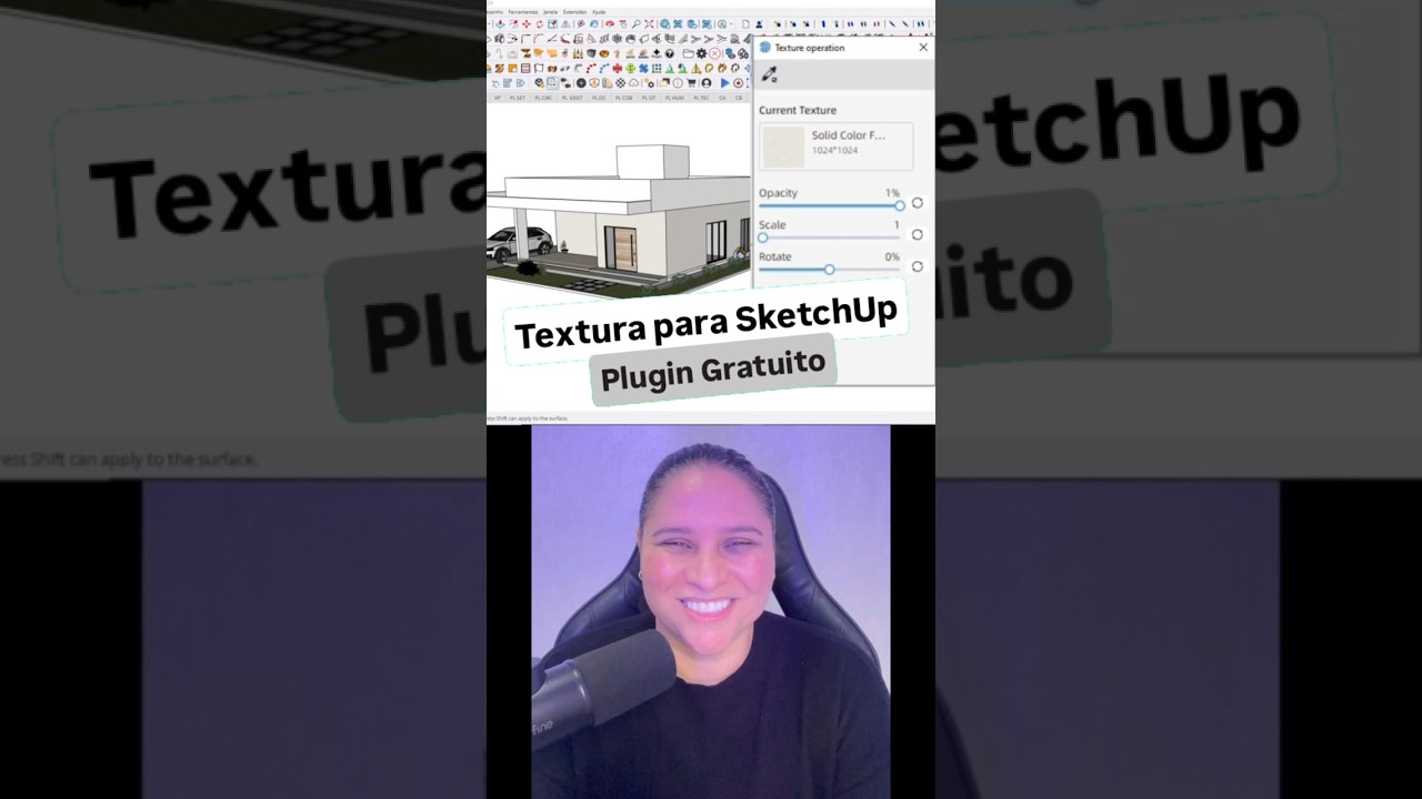 Texturas para SketchUp - Plugin gratuito #sketchup #arquitetura #designerinteriores