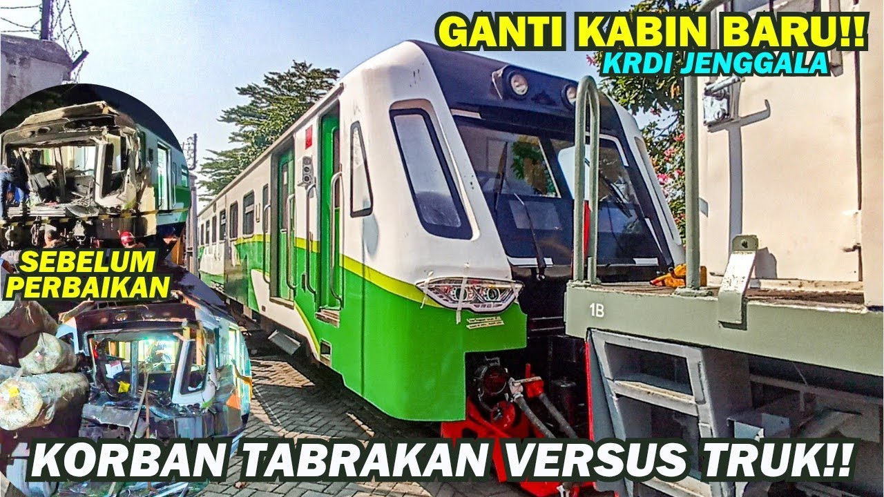 KERETA BEKAS TABRAKAN DI GRESIK! Kondisi Kereta Api Jenggala Selesai Perbaikan Balai Yasa Yogyakarta