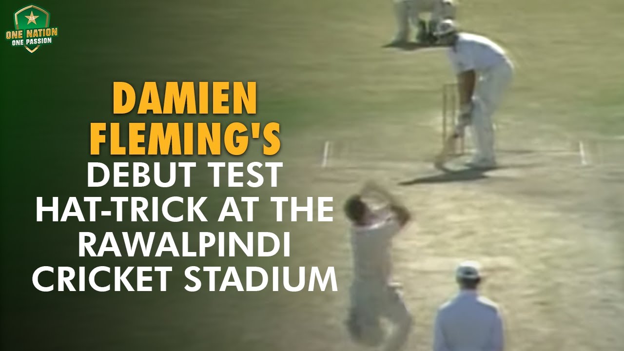Damien Fleming's Debut Test Hat-Trick At The Rawalpindi Cricket Stadium | PCB | MA2U