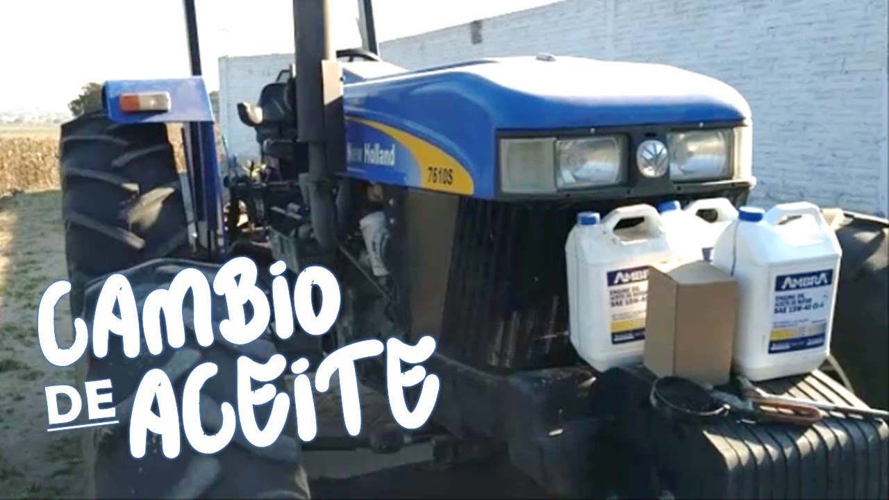 CAMBIO DE ACEITE  l  TRACTOR NEW HOLLAND