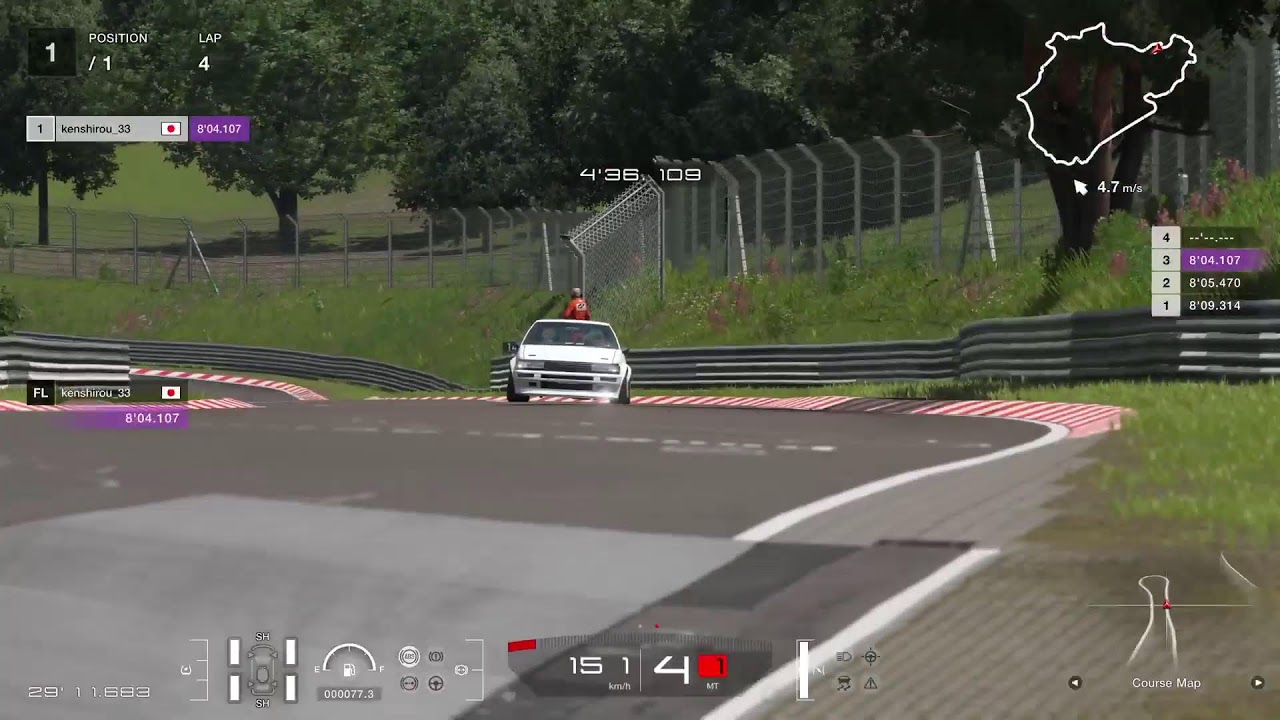 【GT7】Nordschleife AE86 D-Tuned   03/18