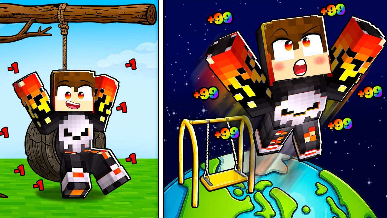 LEVEL 1 SWING vs LEVEL 9999 SWING in Roblox!