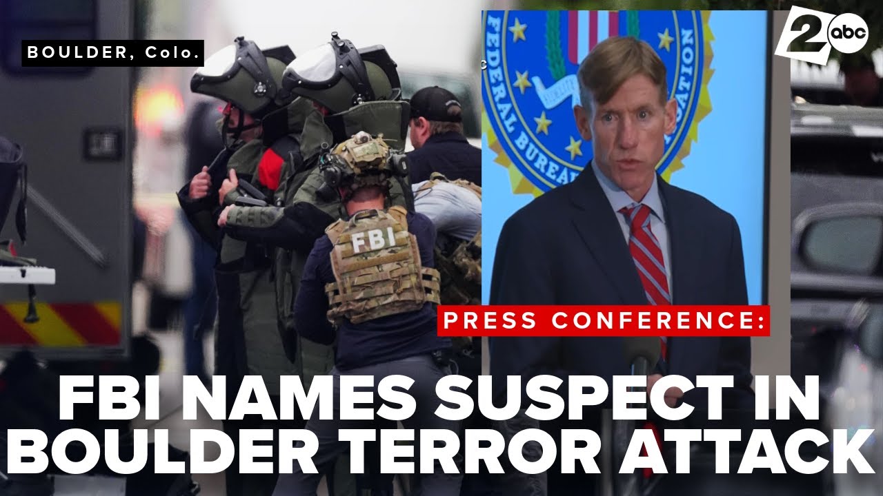 WATCH | FBI, law enforcement hold press conference on 'terror attack' at mall in Boulder, Colorado
