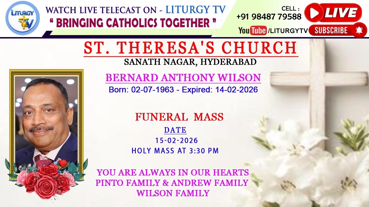 ANTHONY WILSON | FUNERAL HOLY MASS AT 3:30 PM | ST. THERESA'S CHURCH | 15-2-26