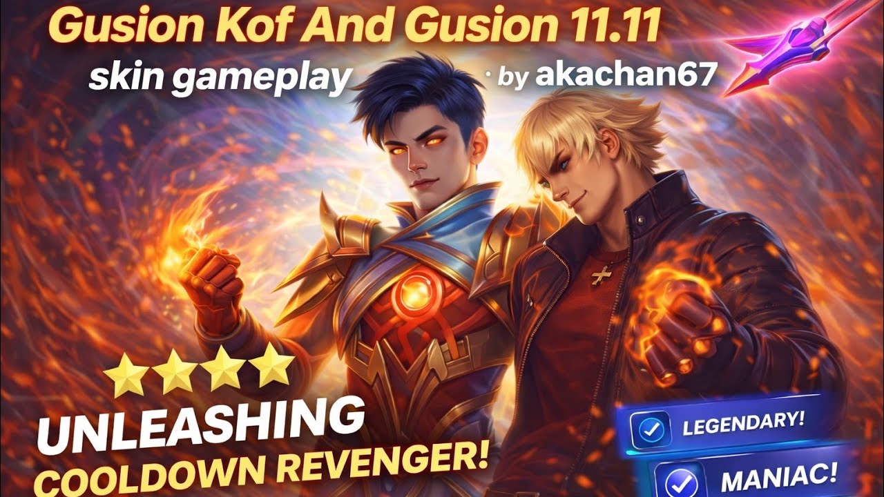 Gusion KOF Trial Card Gameplay 😂 || By @Akachan67 ..