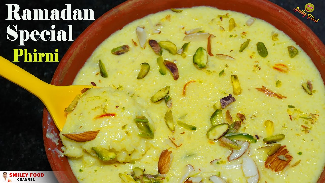 रमजान स्पेसिअल फिरनी सिर्फ 3 चीज़ो से  | PHIRNI RECIPE BY SMILEY FOOD | Ramadan special dessert Firni