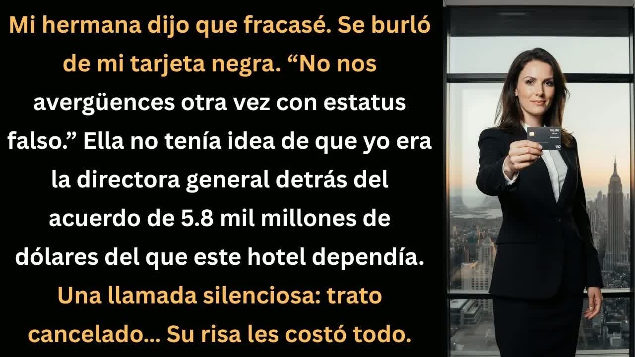 Mi hermana se burló de mí, pero yo cancelé un trato de 5.8 mil millones con una sola llamada.
