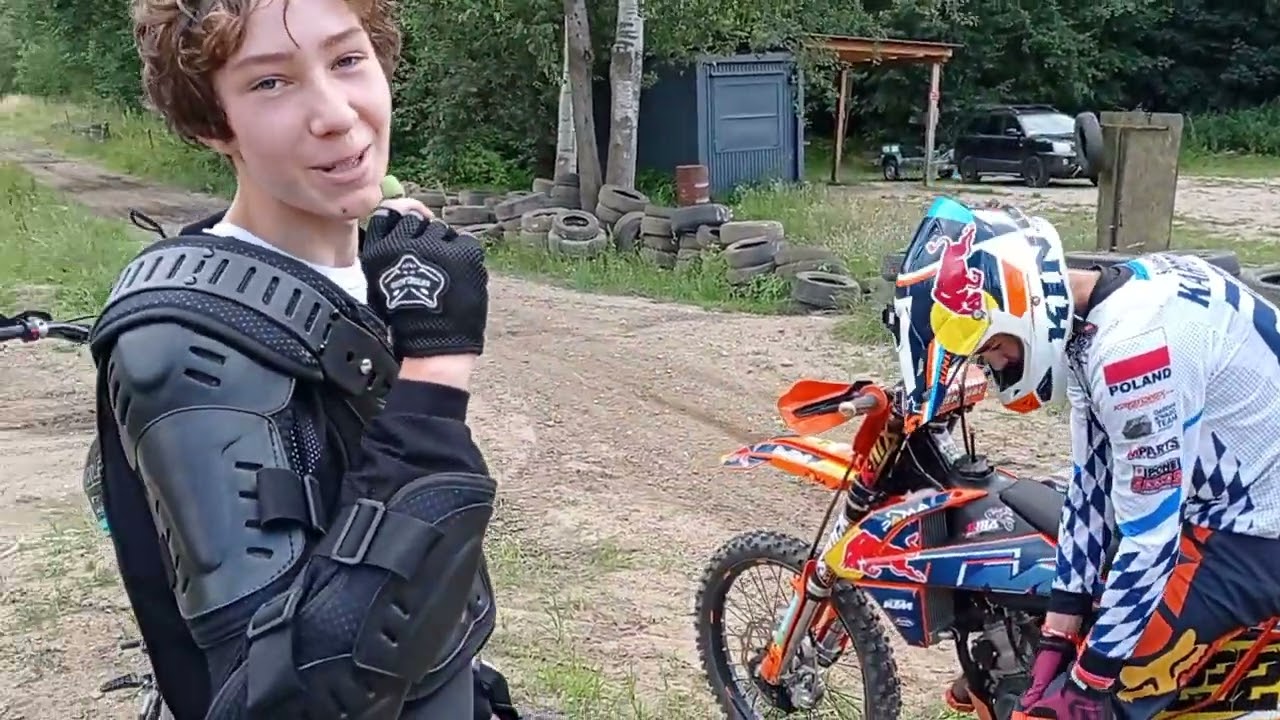 Pierwszy raz na torze  - nauka jazdy na crossie -Tor crossowy Siedlęcin -ALFARAD 250  .