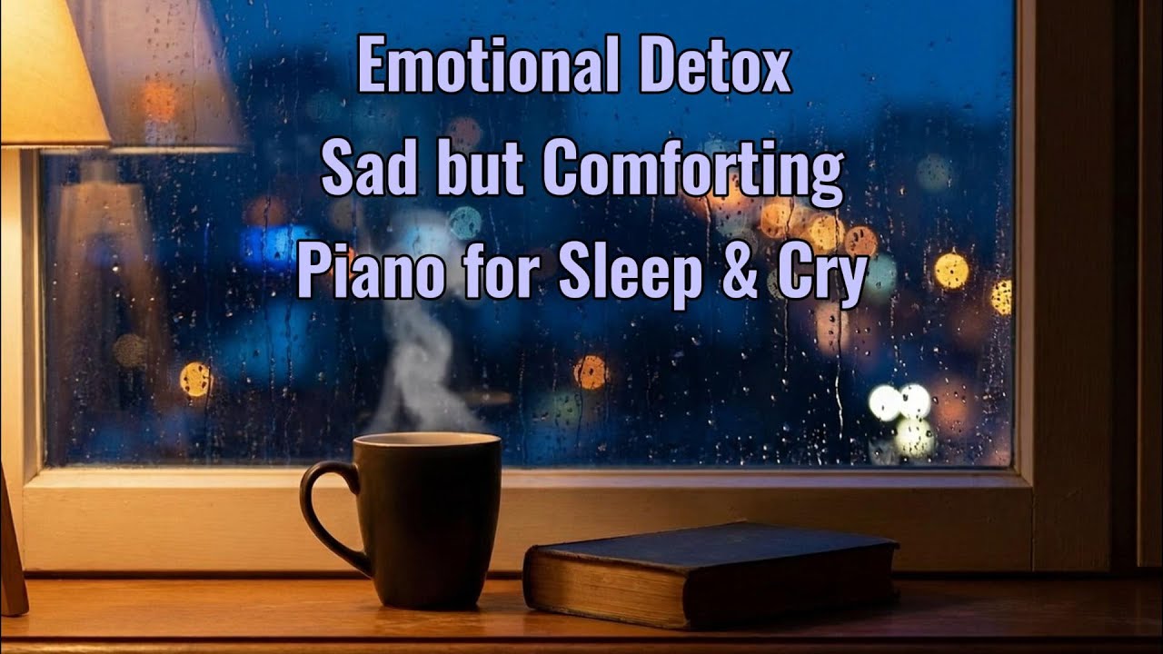 Emotional Detox 🌿 Sad but Comforting Piano🌙 Cozy Vibes for Read/Study/Sleep/Cry, Lazy cafe break
