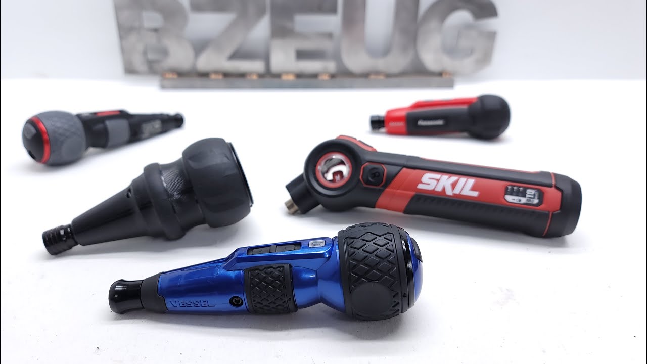 Electric Screwdriver Comparison: VESSEL PREMIUM, TAKAGI Earth Man, Panasonic EXENA, SKIL TWIST 2.0