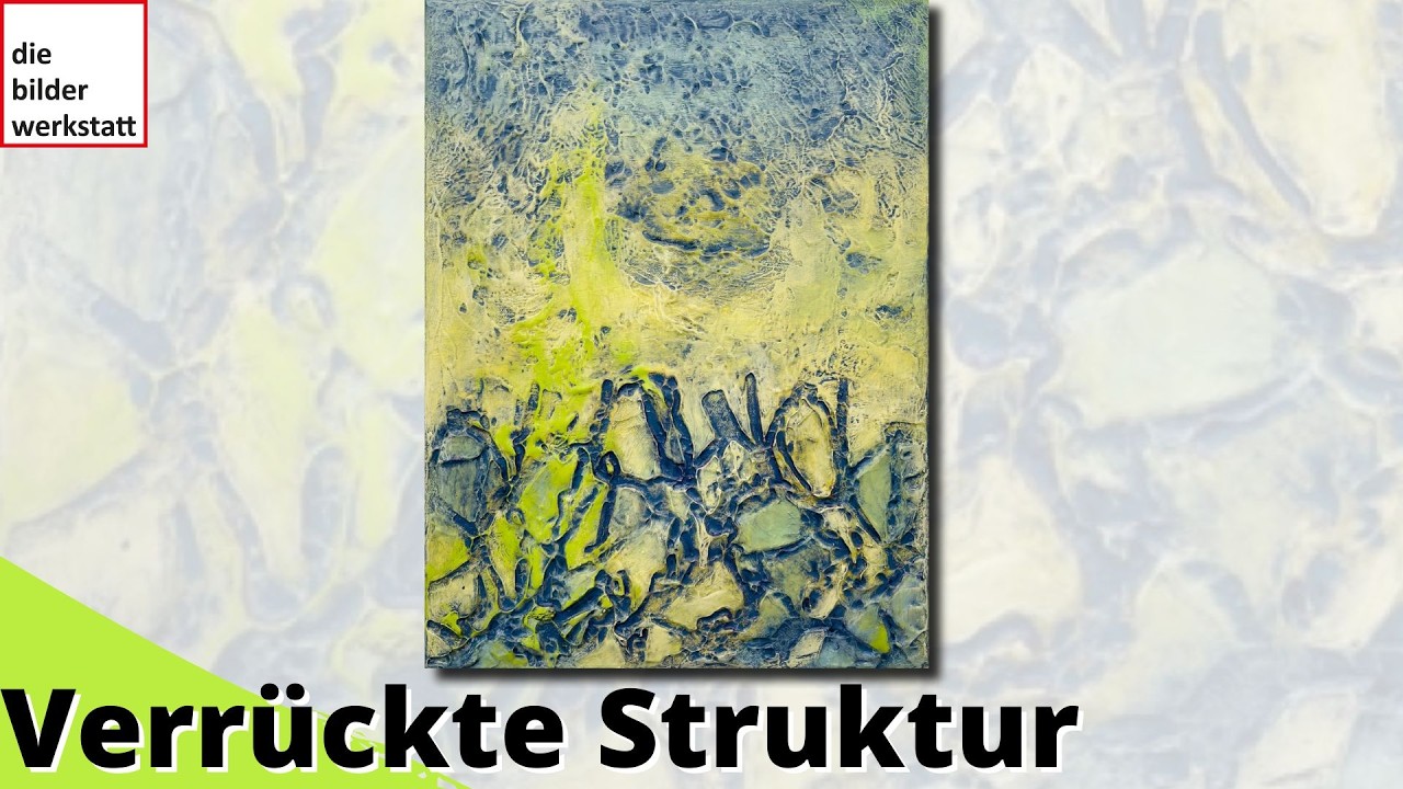 Verrückte Strukturtechnik mit Wow-Effekt, abstrakte Kunst ganz intuitiv – Video #0065