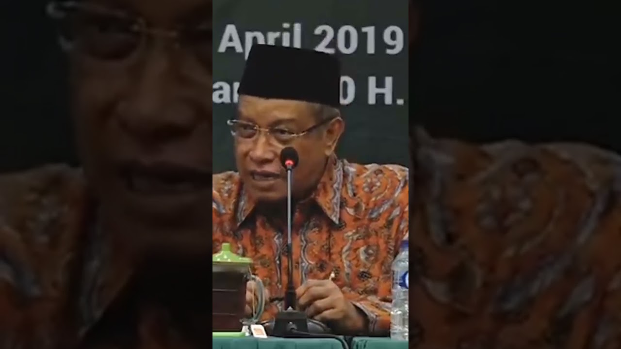KH. Said Aqil Siradj Kita sebenarnya tidak ada yang Ada hanya Allah yang Maha Ada