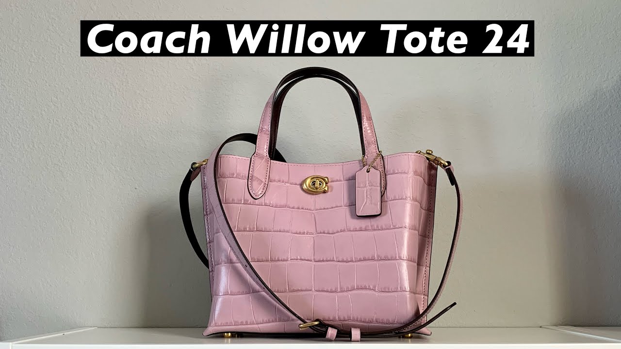 NEW: Coach Ice Purple Willow Tote 24