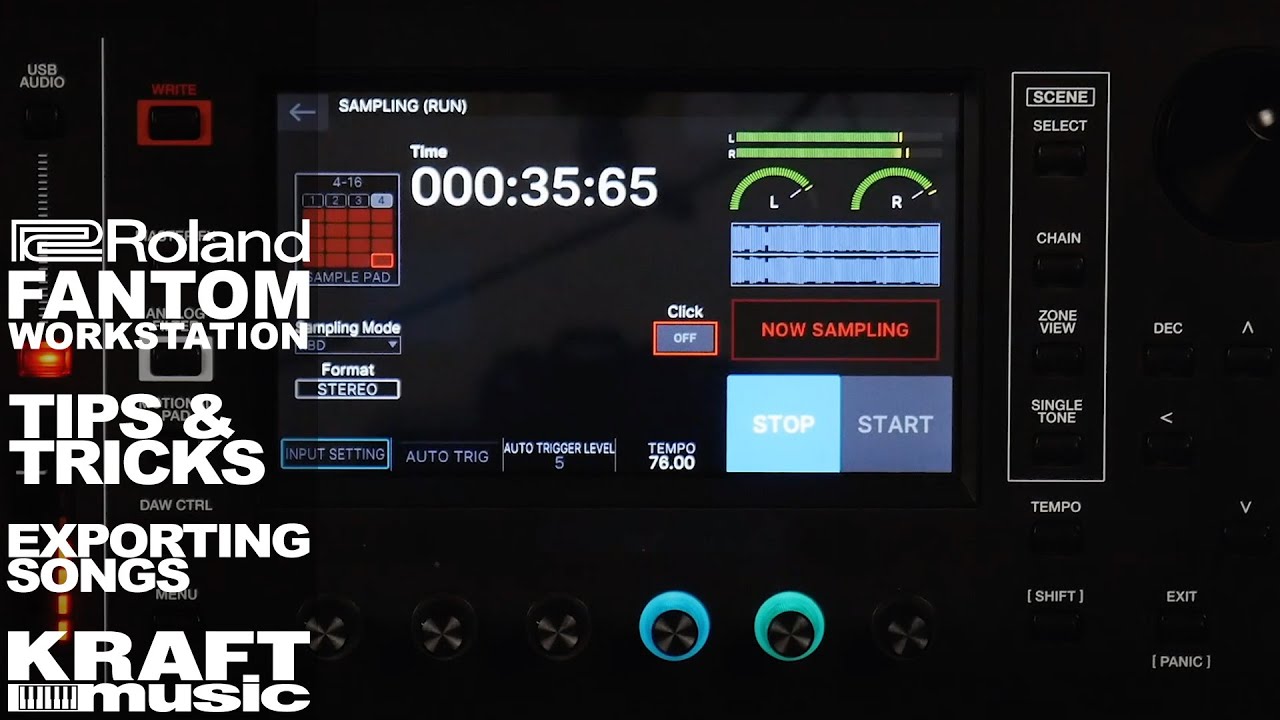 Roland Fantom - Tips and Tricks - Exporting Songs
