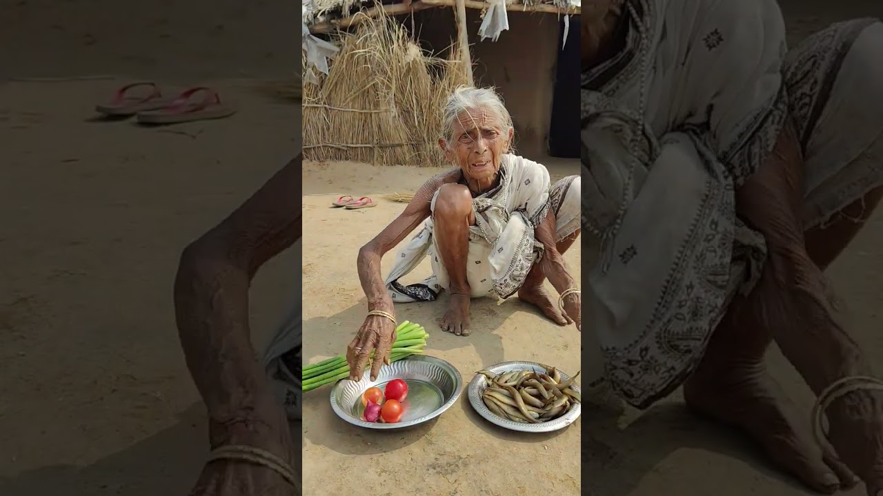 snake Fish with onion puti cooking by poor grandma