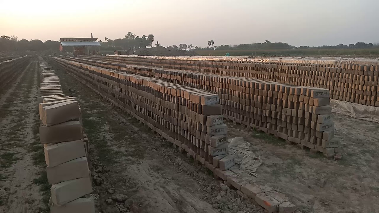 HOW TO DRYING CLAY BRICKS BY SUN.