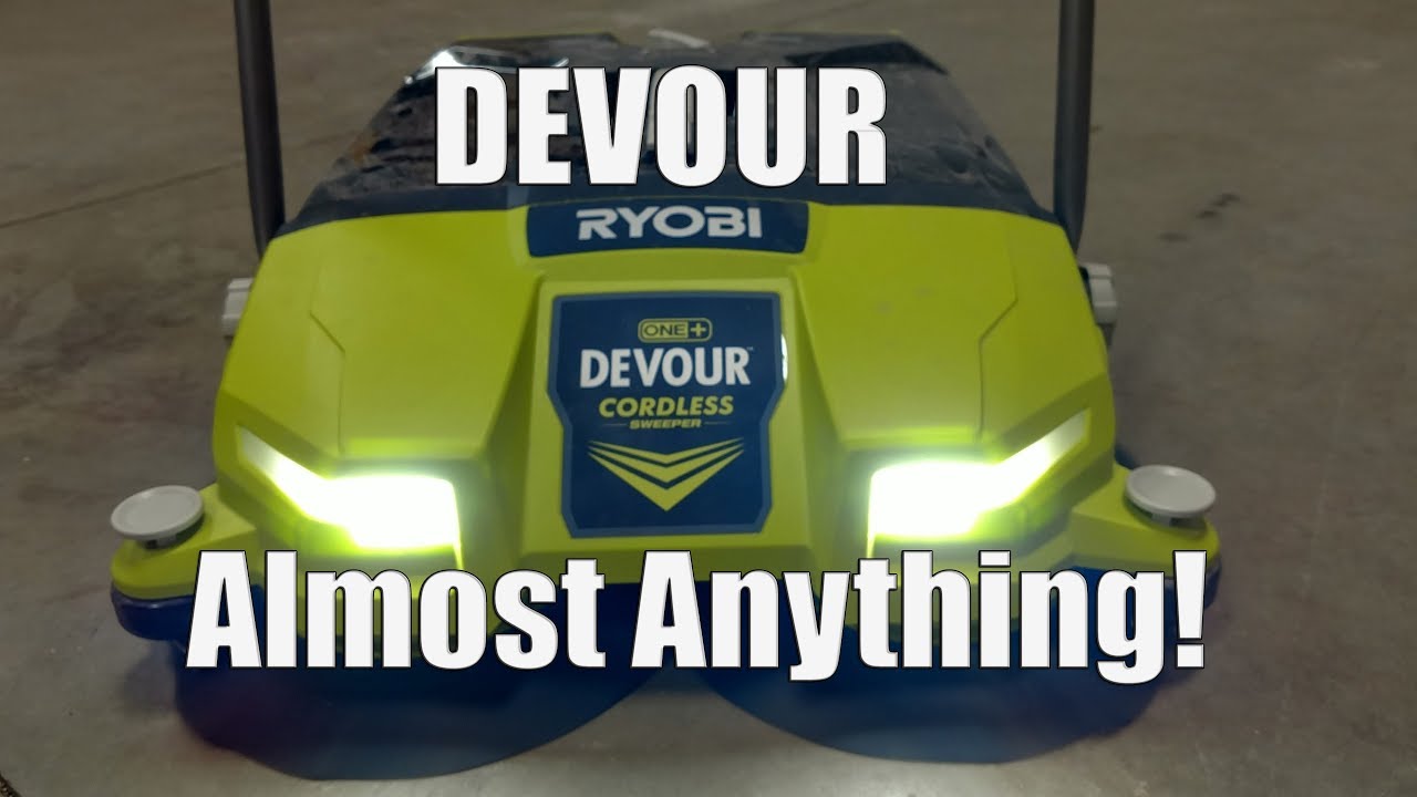 Ryobi One+ 18-Volt Devour Debris Sweeper Review | Model # P3260