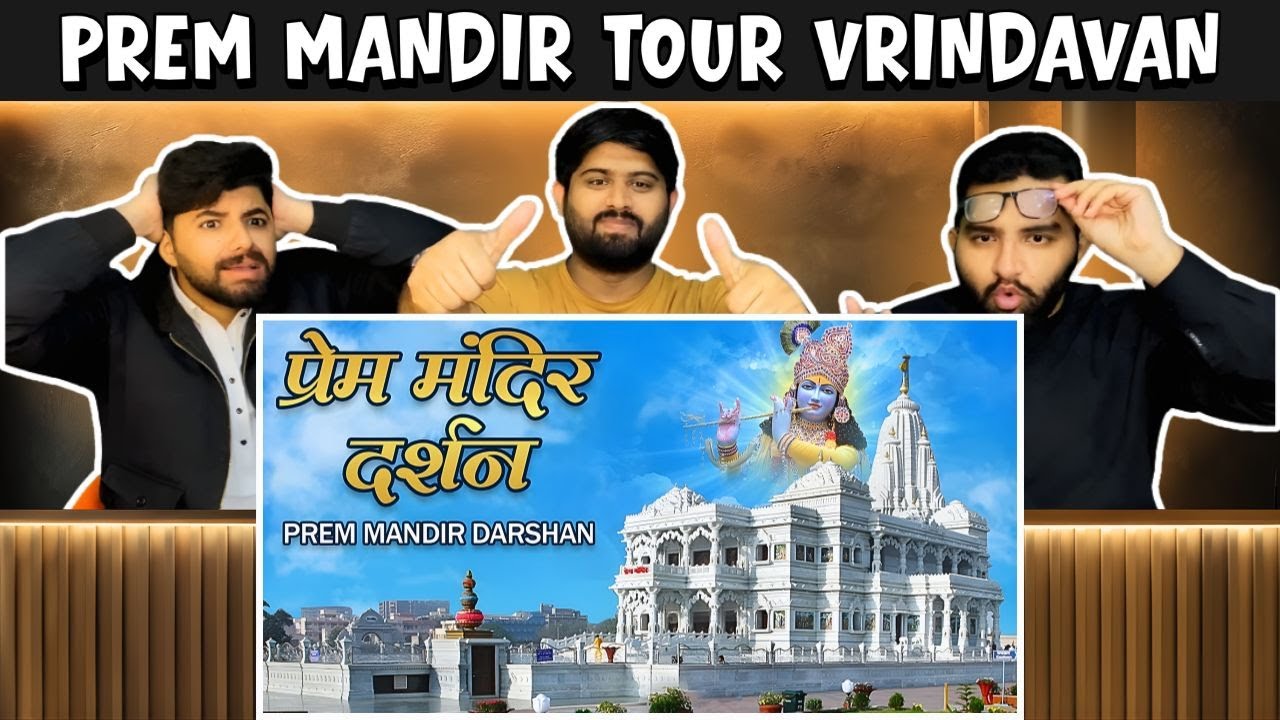 Pakistani Reaction to Prem Mandir Vrindavan Tour | खूबसूरत 🔥
