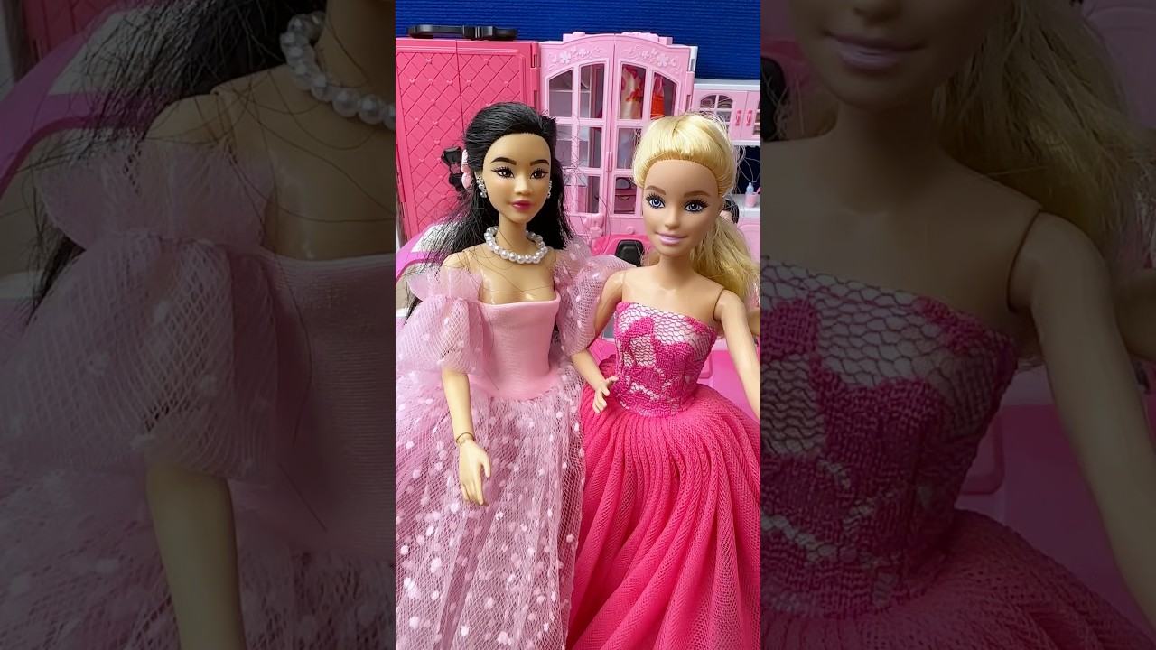 Satisfying Unboxing Barbie Princess Wardrobe Toys, ASMR Video #shorts