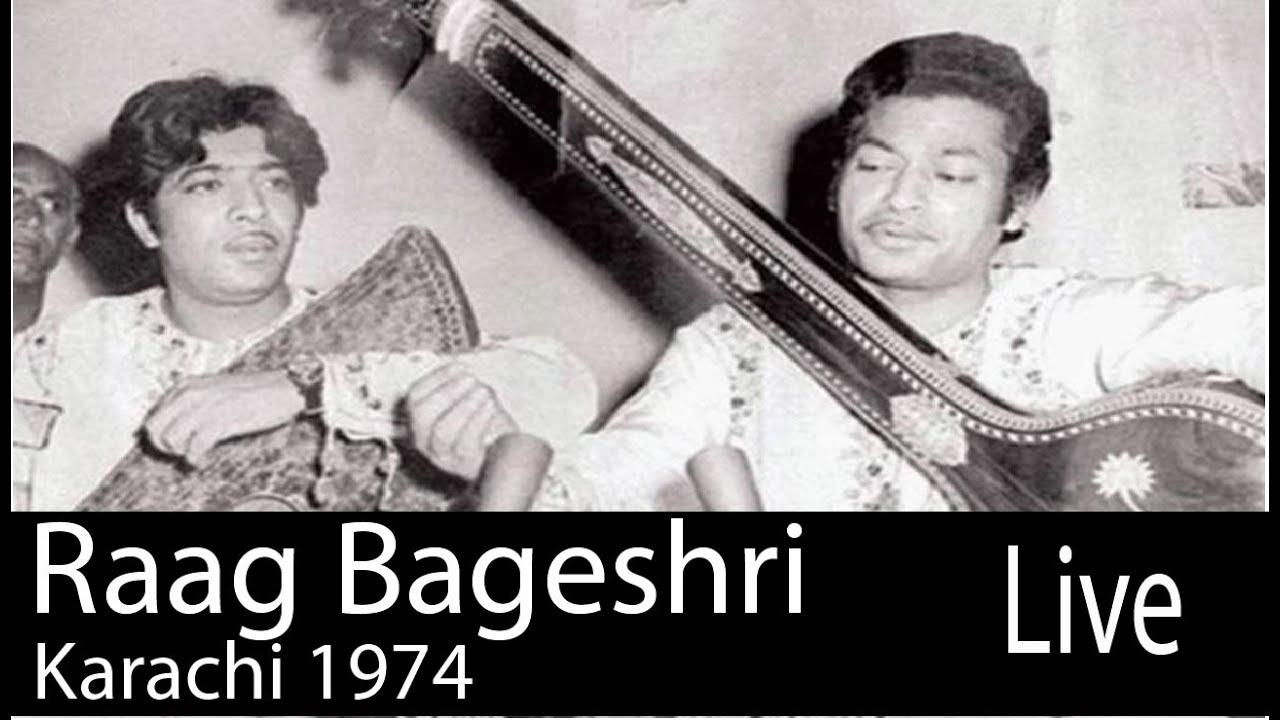 Ustad Amanat Ali & Fateh Ali Khan l Raag Bageshri l Private rare Mehfil l Karachi 1974