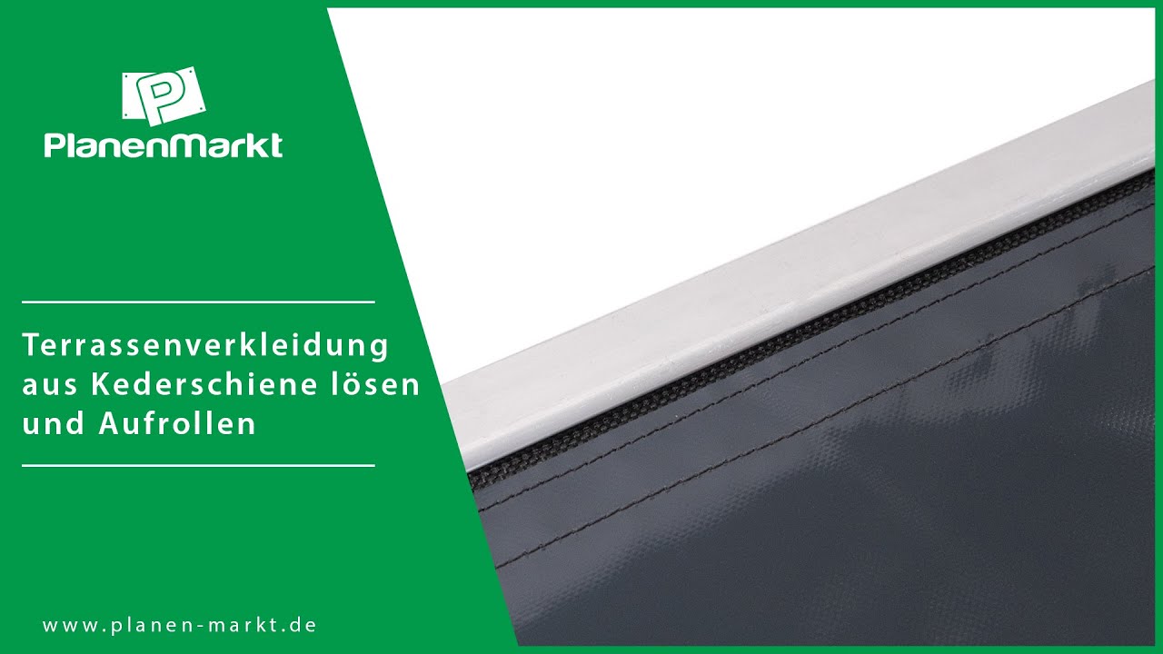 Terrassenverkleidung / Windschutz montieren & demontieren | PlanenMarkt