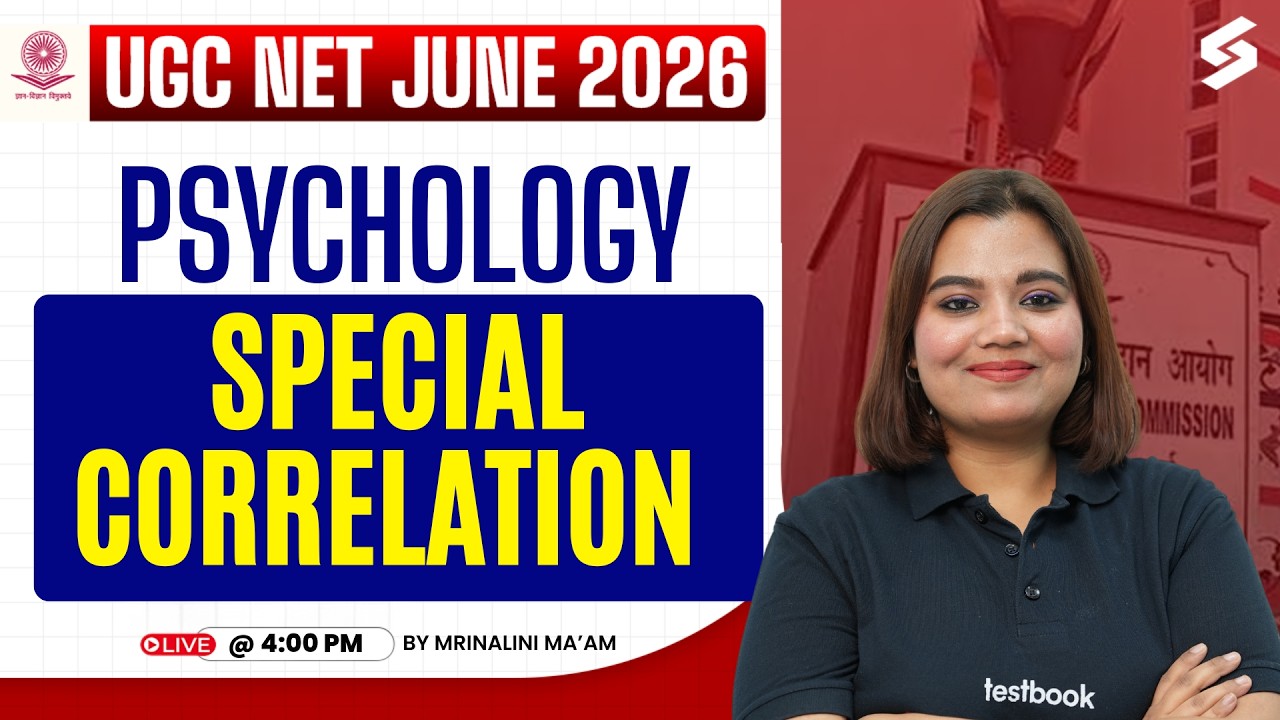 UGC NET Psychology Preparation 2026 | Special Correlation UGC NET Psychology By Mrinalini Mam