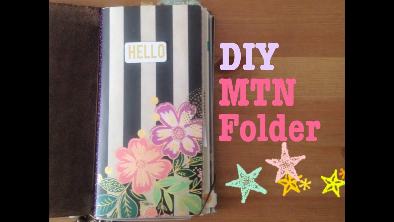 DIY Tutorial | Easy Kraft Folder for Midori Traveler's Notebook
