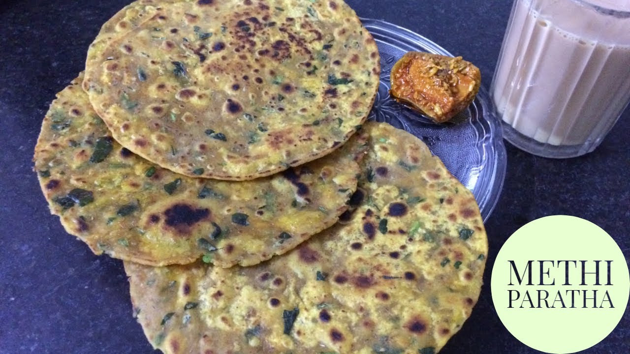 Methi/Fenugreek Leaves Paratha by Indian Food with Radhi Patel#Teatime Special Gujarati Thepla