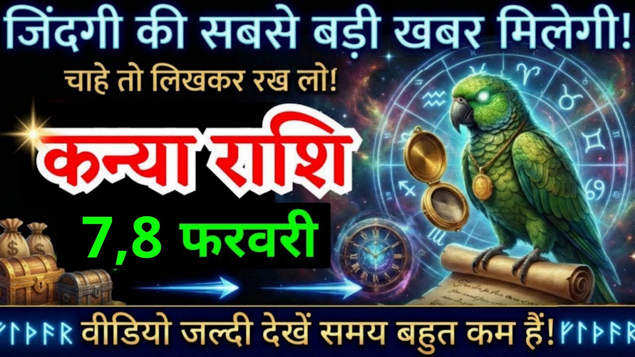1, 2 फरवरी, कन्या राशि वालों जिंदगी का सबसे बड़ी खबर मिलेगी, Kanya Rashi