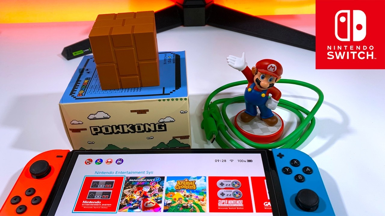 Unboxing this Mario-Style dock/brick for Nintendo Switch (POWKONG CubeDock Brick)